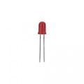 LED dioda kulatá s vývody, L 53 HD, 20 mA, 5 mm, 2,25 V, 60 °, 11 mcd, červená