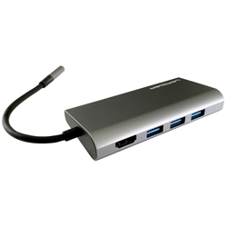 LC-Power LC-HUB-C-MULTI-5 USB-C® (USB 3.1) Multiport hub antracitová, černá