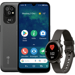 doro 8100 + Watch smartphone pro seniory 32 GB 15.5 cm (6.1 palec) černá Android ™ 11