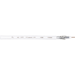 Interkabel AC 100-1 koaxiální kabel vnější Ø: 6.90 mm 75 Ω 120 dB bílá metrové zboží