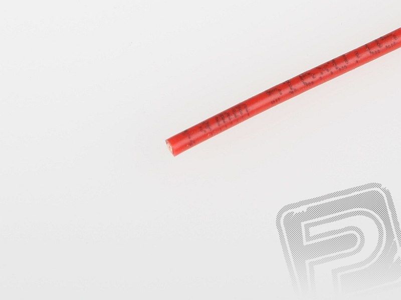 Kabel silikon 1.0mm2 1m (červený) PELIKAN