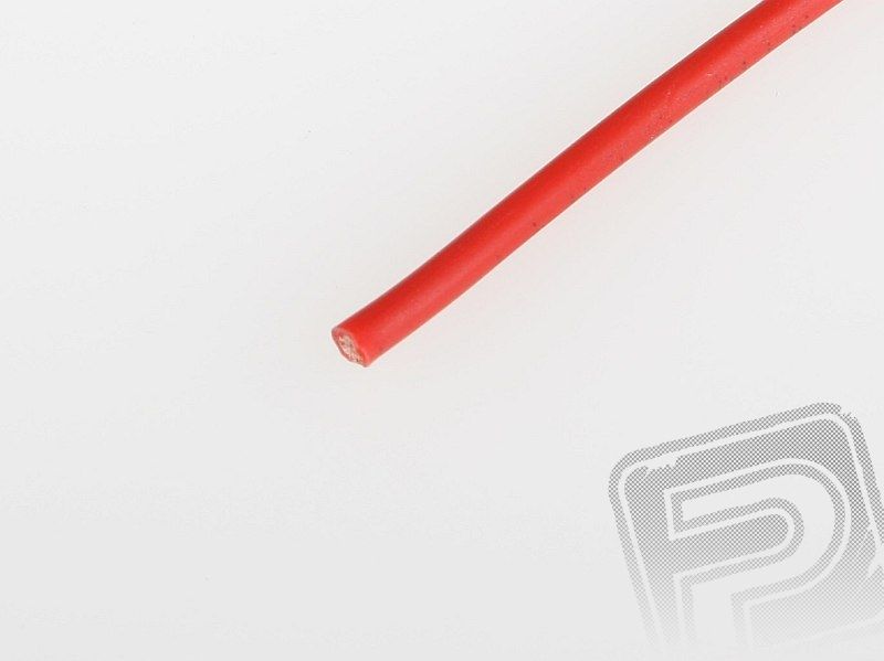 Kabel silikon 1.5mm2 1m (červený) PELIKAN