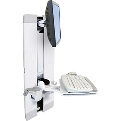 Ergotron StyleView Vertical Lift 1násobné držák na zeď pro monitor 25,4 cm (10") - 61,0 cm (24") nastavitelná výška, odkládací místo na klávesnici, naklápěcí, nakláněcí, otočný