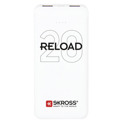 Skross Reload 20 powerbanka 20000 mAh  Li-Ion akumulátor  bílá Indikátor stavu