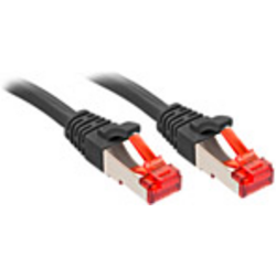 LINDY 47776 RJ45 síťové kabely, propojovací kabely CAT 6 S/FTP 0.50 m černá  1 ks