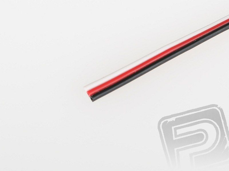 Kabel třížilový plochý tenký FU 0.14mm2 (PVC) PELIKAN