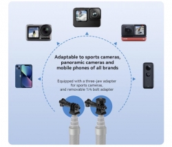 Prodlužující selfie tyč na kameru Insta360 X3 / X2 / One RS (3m) STABLECAM