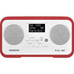 Sangean TRAVELLER 770 stolní rádio DAB+, DAB, FM   zámek klávesnice červená