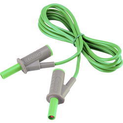 VOLTCRAFT Velmi ohebné bezpečnostní měřicí kabely [lamelová zástrčka 4 mm - lamelová zástrčka 4 mm] 1.50 m;zelená;MSB-501 10 A