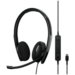 EPOS C10 telefon sluchátka Over Ear  kabelová  černá Potlačení hluku headset