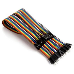 Whadda WPA414 Jumper kabely  [40x zástrčka drátového můstku - 40x zásuvka drátového můstku] 30.00 cm barevná
