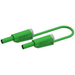 Electro PJP 2610-IEC-CD1-100V měřicí kabel [lamelová zástrčka 4 mm - lamelová zástrčka 4 mm] 1.00 m, zelená, 1 ks