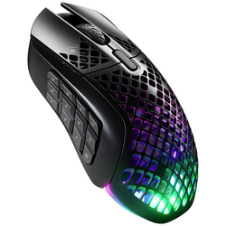 Steelseries Aerox 9 Wireless herní myš bezdrátový, Bluetooth® optická černá 18 tlačítko 18000 dpi s podsvícením, lze znovu nabíjet