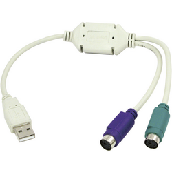 LogiLink USB kabel [1x USB 1.1 zástrčka A - 2x PS/2 zásuvka]