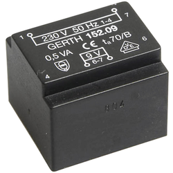 Gerth PT202401 transformátor do DPS 1 x 230 V 1 x 24 V/AC 0.50 VA 20 mA