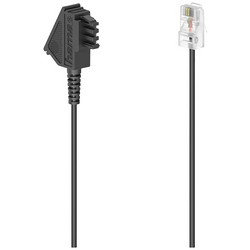 Hama DSL kabel [1x telefonní zástrčka TAE-F - 1x RJ45 zástrčka 8p2c] 6 m černá