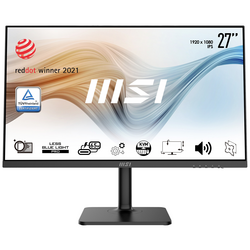MSI Modern MD272PDE LED monitor 68.6 cm (27 palec) Energetická třída (EEK2021) F (A - G) 1920 x 1080 Pixel Full HD 5 ms HDMI™, USB-C®, DisplayPort, na sluchátka (jack 3,5 mm), USB 2.0, USB B IPS LED