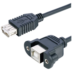 Lyndahl USB kabel USB 2.0 USB-B zásuvka, USB-A zásuvka 0.2 m černá  LKPK007