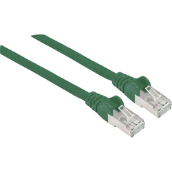 Intellinet 741255 RJ45 síťové kabely, propojovací kabely CAT 6A S/FTP 30.00 m zelená fóliové stínění, stínění pletivem, stíněný, podpora HDMI, bez halogenů 1 ks
