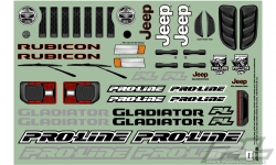 JEEP 2020 GLADIATOR karoserie, čirá, pro 12.3 (313mm) Crawler PRO LINE