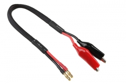 Nabíjecí kabel - G4 na krokosvorky - 14 AWG/ULTRA V+ Silikon Kabel - 30cm TEAM CORALLY