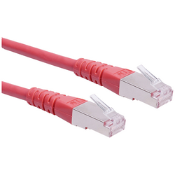 Roline 21.15.1401 RJ45 síťové kabely, propojovací kabely CAT 6 S/FTP 20.00 m červená  1 ks