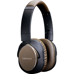 Lenco HPB-730BN  Sluchátka Over Ear Bluetooth®  černohnědá  Potlačení hluku headset, otočná sluchátka, složitelná