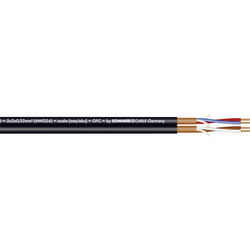 Sommer Cable 200-0551 mikrofonový kabel  2 x 2 x 0.22 mm² černá metrové zboží