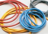 Silikonový kabel 3,3qmm, 12AWG, 1metr, oranžový