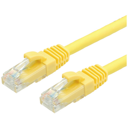 Value 21.99.1022 RJ45 síťové kabely, propojovací kabely CAT 6 U/UTP 0.50 m žlutá  1 ks
