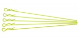 Sponky pro karoserie pro 1/10 - fluorescentní žlutá, extra dlouhé (5ks.)