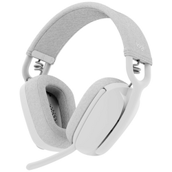 Logitech ZONE VIBE 100 Sluchátka Over Ear Bluetooth® stereo bílá Redukce šumu mikrofonu, Potlačení hluku regulace hlasitosti, Vypnutí zvuku mikrofonu