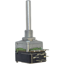 Potentiometer Service  RD1601SF-20B4-30R6-B5K  63250-01402-5834/B5K  otočný potenciometr  1cestný , s tlakovým spínačem  Mono  0.2 W  5 kΩ  1 ks