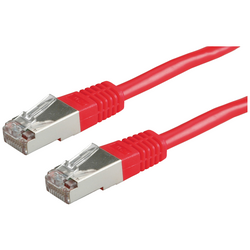 Value 21.99.1361 RJ45 síťové kabely, propojovací kabely CAT 6 S/FTP 5.00 m červená  1 ks