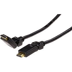 Schwaiger HDMI kabel Zástrčka HDMI-A, Zástrčka HDMI-A 1.50 m černá HDMS15533 pozlacené kontakty, Ultra HD (4K) HDMI HDMI kabel