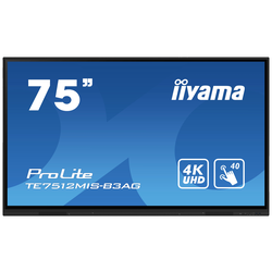 Iiyama ProLite TE7512MIS-B3AG displej Digital Signage Energetická třída (EEK2021): G (A - G) 189.3 cm 75 palec 3840 x 2160 Pixel 24/7