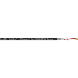 Sommer Cable 200-0351 mikrofonový kabel  2 x 0.14 mm² černá metrové zboží