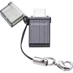 Intenso Mini MOBILE LINE USB paměť pro smartphony/tablety černá 8 GB USB 2.0, microUSB 2.0