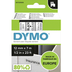 páska do štítkovače  DYMO D1 45010  Barva pásky: transparentní Barva písma:černá 12 mm 7 m