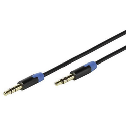 Vivanco 41904 jack audio kabel [1x jack zástrčka 3,5 mm - 1x jack zástrčka 3,5 mm] 1.20 m černá pozlacené kontakty