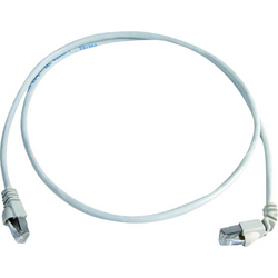 Telegärtner L00000A0204 RJ45 síťové kabely, propojovací kabely CAT 6A S/FTP 1.00 m bílá samozhášecí, bez halogenů 1 ks