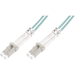 Digitus DK-2533-10/3 optické vlákno optické vlákno kabel [1x zástrčka LC - 1x zástrčka LC] 50/125 µ Multimode OM3 10.00 m