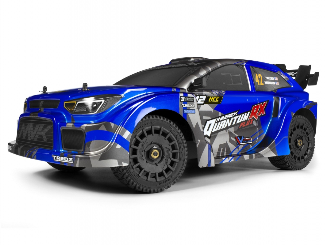 Maverick QuantumRX Flux 4S 1/8 4WD Rally Car - Modrý