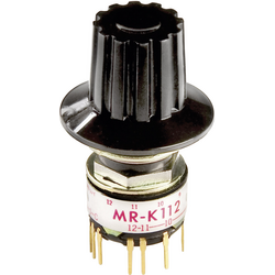 NKK Switches  MRK112-A  MRK112-A  otočný spínač  125 V/AC  0.25 A  Počet pozic přepínače 12  1 x 30 °    1 ks