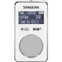 Sangean DPR-35 kapesní rádio DAB+, FM   s akumulátorem bílá