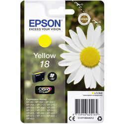 Epson Ink T1804, 18 originál  žlutá C13T18044012