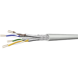 DRAKA 1001135-00100RW ethernetový síťový kabel CAT 7 S/FTP 4 x 2 x 0.13 mm² žlutá metrové zboží