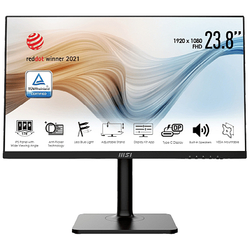 MSI Modern MD241PDE LED monitor 60.5 cm (23.8 palec) Energetická třída (EEK2021) F (A - G) 1920 x 1080 Pixel Full HD 5 ms HDMI™, USB-C®, na sluchátka (jack 3,5