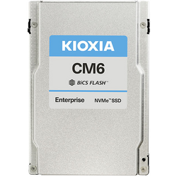 Kioxia CM6-R 15360 GB Interní U.2 PCIe NVMe SSD 6.35 cm (2.5"l) U.2 NVMe PCIe 4.0 x4, U.3 NVMe PCIe 4.0 x4 Bulk KCM61RUL15T3