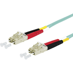 Metz Connect 151J1JOJO10E optické vlákno optické vlákno kabel [2x zástrčka LC - 2x zástrčka LC] 50/125 µ Multimode OM3 1.00 m